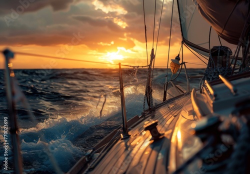 Sailing.
