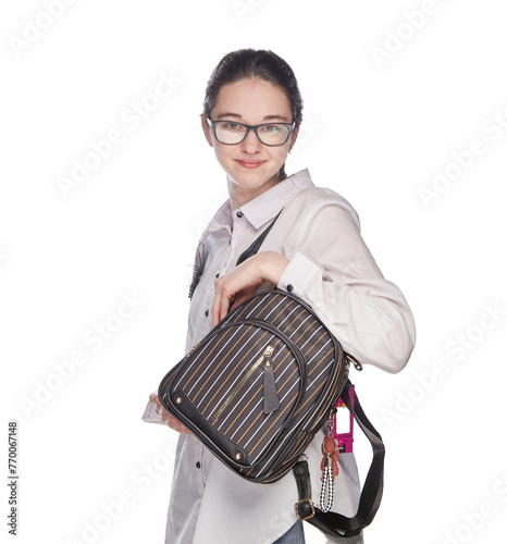 The Spectacled Stylista With a Stylish Satchel