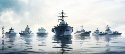 Military Ships at Sea