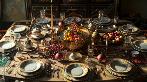 Festive Table Settings for Traditional Celebration