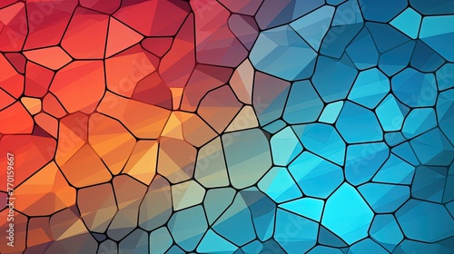 a geometric background with irregular polygons forming an artistic mosaic