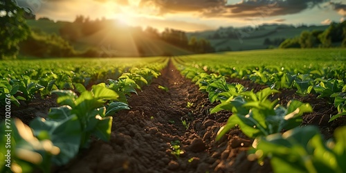 Enhancing Sustainability and Efficiency in Agriculture Through Smart Farming Practices and Precision Irrigation Systems. Concept Agriculture Efficiency, Smart Farming, Precision Irrigation