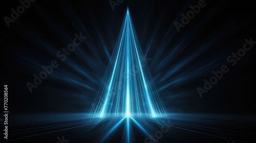 blue apex light burst background