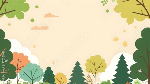 Playful Forest Illustration