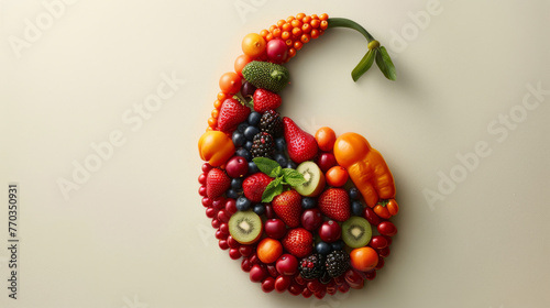 Pancreas in the shape of a sweet fruit, sugar balance