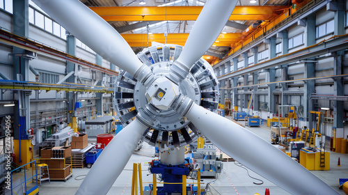 Manufacturing a modern wind power plant in a factory