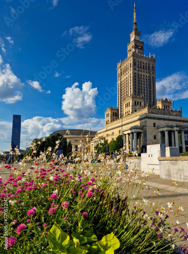 07 27 2023 Palace of Culture and Science, city center Warsaw, Poland