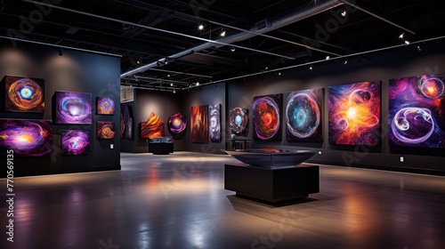 A cosmic art gallery where celestial bodies