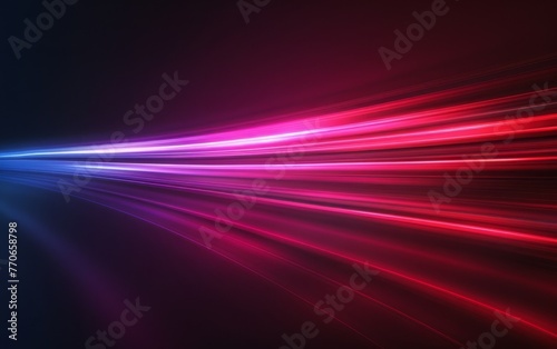 A long red and blue line with a purple stripe