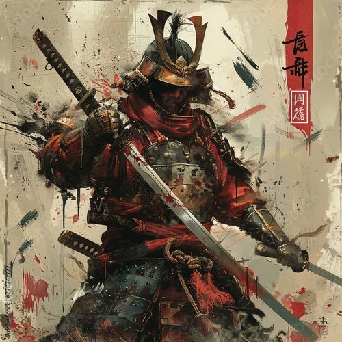 Amidst the chaos of battle the samurai warrior adheres to the strict tenets of Bushido