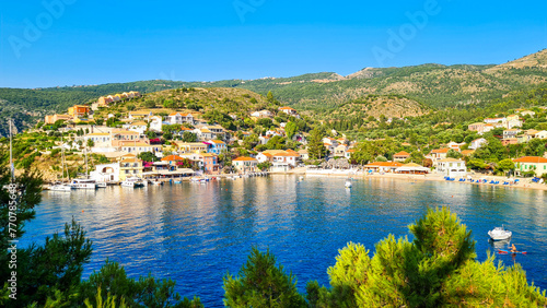Assos - The most picturesque village in the north of Kefalonia, Greece 
