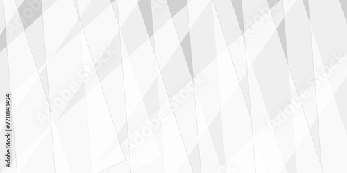 Abstract background with white and gray and geometric style with simple lines and corners, polygons as background geometric style. Space design concept. Decorative web layout or poster, banner.