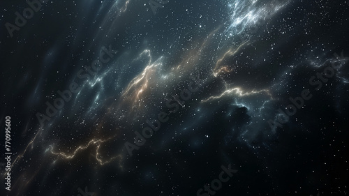 Interstellar Clouds and Light Rays in Space