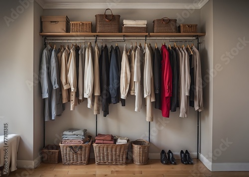  Moderne offene Garderobe