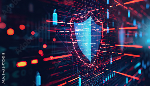 Cybersecurity Best Practices: Secure Your Digital Assets, cybersecurity best practices with an image showing encrypted data and a shield symbolizing protection