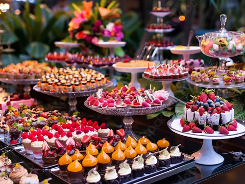 A dessert station where the final course is an act of creativity