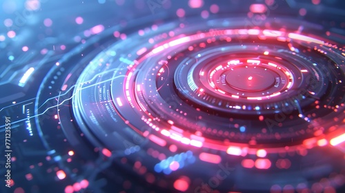  glowing red warpspeed, main elements make shields, white and blue rings, glowing spirals on the left side of the screen
