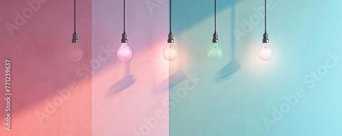 the light bulb is hanging on the wall in the style of l d8457a13-4c10-4153-bc14-4e5d8077fabf