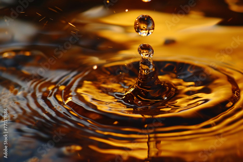 water drop drop in a small brown water pour in the styl 0dc42bf4-a4ec-4893-b5c2-27e93bdf7a0a