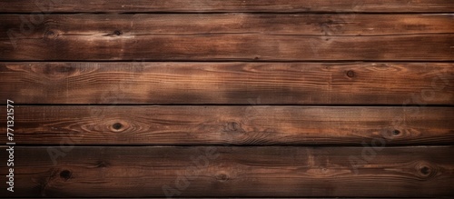Close-up view of a wooden wall featuring a dark brown stain, creating a textured background for design projects
