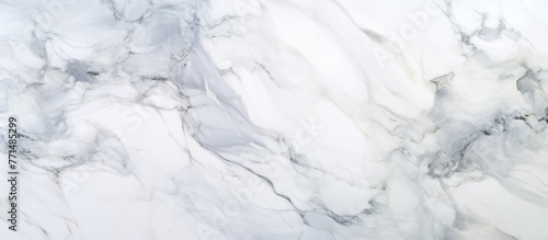 A close up of a grey and freezing white marble texture resembling a snowy slope or ice cap, showcasing a winter event with a unique pattern resembling a glacial landform formed by water