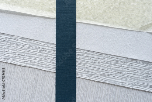 dark blue paper stripe on crepe paper textures