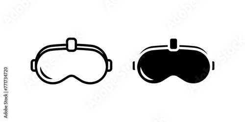 VR icon. virtual reality sign. for mobile concept and web design. vector illustration