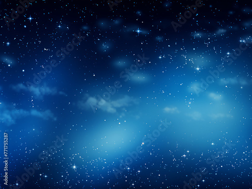 Starry heavens blue, a cosmic masterpiece. AI Generation.
