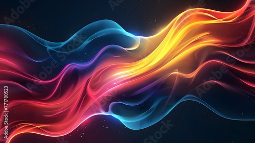 Ethereal Vibrance: Dynamic Multicolored Background