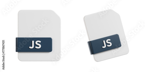 3d js, 3d render icon illustration, transparent background, file format
