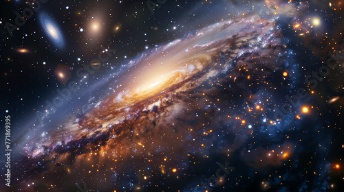 宇宙空間の銀河
