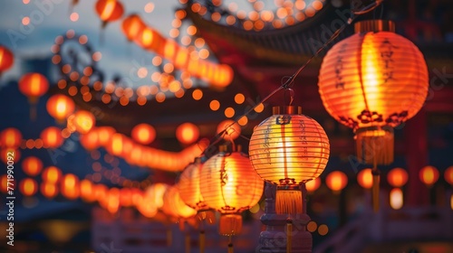 Chinese lanterns, Thean Hou Temple
