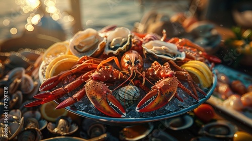 gorgeous seafood platter image 