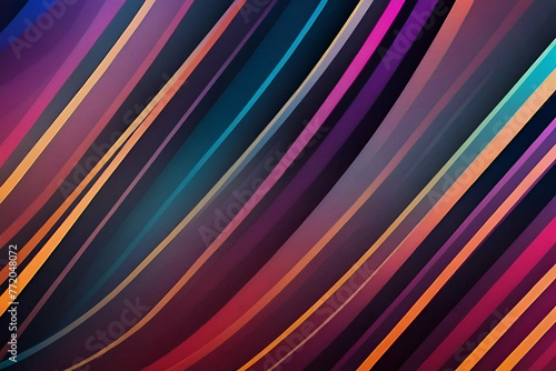 Dark Multicolor Modern gradient abstract illustration with bandy lines
