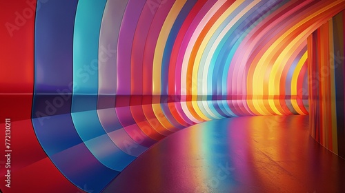Colorful Tunnel of Dreams Generative AI
