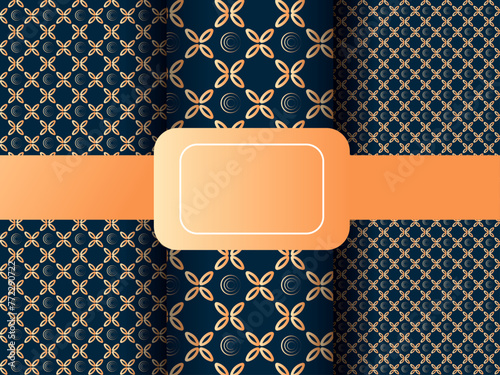luxury Seamless abstract modern geometric circle line pattern for elegant golden christmas background.