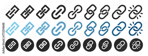 Chain, link icon vector. Link icon, internet url symbol connect button