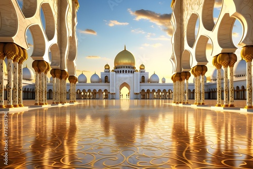  Golden Architectural Marvel - A 3D Perspective pic