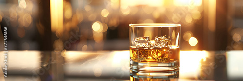 glass of champagne on the table in night, Whiskey Bar Photos & Images, glass of whiskey with ice on a wooden table against back drop bar pub background, a glass of expensive whiskey, Luxury whiskey,