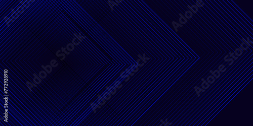 Abstract blue neon geometric light background. Futuristic technology digital hi tech concept background. Vector illustration abstract graphic design banner pattern presentation background web template