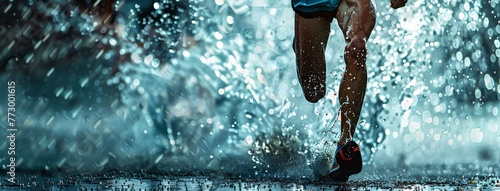 Running in the Rain A Monthly Marathoner's Challenge Generative AI