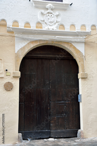 the historic center of presicce-acquarica lecce puglia italy 