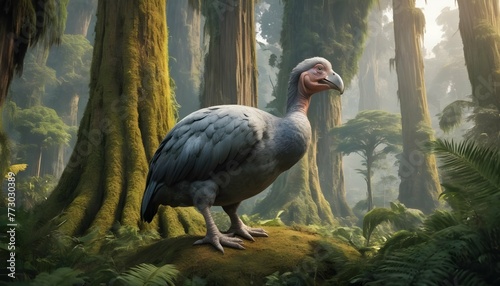 A Dodo Bird In A Jungle Of Giant Cypresses 3