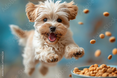 Dog meal, AI generated image