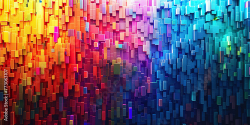 abstract colorful background in mosaic style