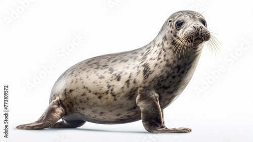 Seal, Seals, Seal Pup on White Background