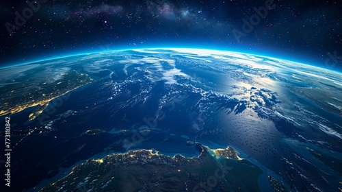 Detailed satellite imagery showcasing the breathtaking beauty of Earth's Oceania region, including Australia, New Zealand, Melanesia, Polynesia, and Micronesia