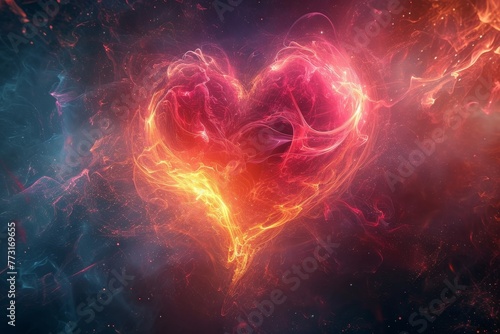 Quantum Embrace: A Symbol of Everlasting Love
