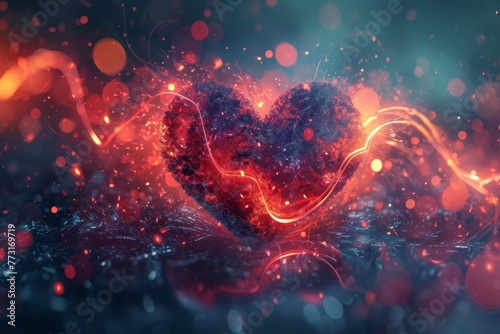 Quantum Embrace: A Symbol of Everlasting Love