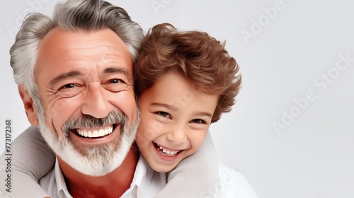 Dad finds happiness in every moment with son, cherishing their time together and creating cherished memories filled with love. 